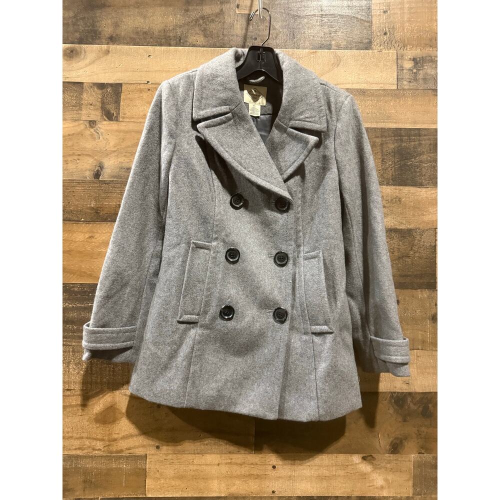 St. John’s Bay Peacoat Jacket – Women’s Petite Small – Wool Blend